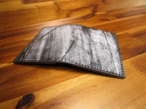 カードケース ブライドルレザー 黒 手縫い エイジング キャッシュレス ハンドメイド ブラック 上質 高級 トーマスウェア セドウィック