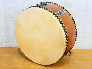 特別製 平胴太鼓 直径約39cm 平太鼓 和楽器 打楽器 伝統楽器 太鼓 ⑤ ＠120(5)