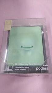 Podera, PR-D1-SG, DESKSCAPE　READER 　Memory 　Card　 Reader 　グリーン（動作確認済） 【BIIG-424】
