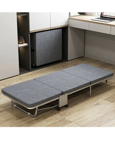y022110e ベッド コンパクト 折りたたみ ベッド シングル 簡易ベッド グレー 幅80cm