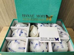 未使用保管品/HANAE MORI/DINNERWARE/ハナエモリ/茶器セット/MB-2201/丸ポッド×1/千茶×5/スモールポッド/カップ/山加