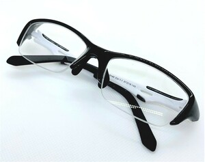 メガネフレーム ENCORE 10145 C-1-1 ハーフリム スクエアタイプ ブラック 黒×白 KTM レンズ別売