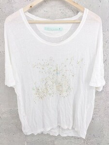 ◇ cherir la femme シェリーラファム 半袖 Tシャツ カットソー M ホワイト系 レディース