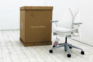 【未開封未使用品】 ハーマンミラー セイルチェア ミドルバック 中古 Herman Miller 中古オフィス家具 フルアジャスタブル 可動肘 グレー