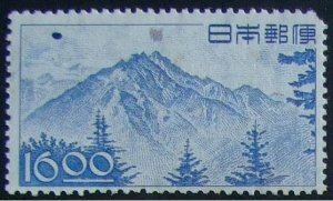 昔懐かしい切手 産業図案切手・穂高岳16.00円 1949.1.15発行