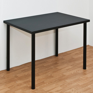 フリーテーブル デスク 90cm×60cm 平机 作業台 木製天板 黒