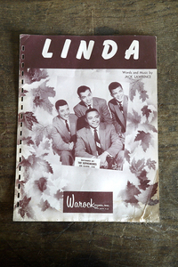アンティーク楽譜LINDA[ad1-01]コレクションビンテージBOOK英字インテリアディスプレイ楽器クラッシックオールディーズソングUSAカントリー