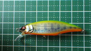 メガバス GREATHUNTING 50 Flat Side ミノー FAST SINKING 50mm 4.0g LIME BACK 美品