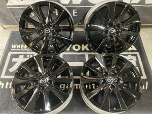 ◆最落無し 1000円～ マツダ CX-5 KE型 純正 17×7J+50 114.3/5H ホイール4本SET!! ブラック塗装済み!! アクセラ アテンザ MAZDA3