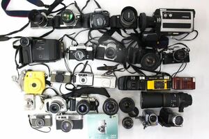 カメラ レンズ ビデオカメラ 大量まとめ Canon Nikon PENTAX OLYMPUS Victor SHARP 一眼レフ フィルムカメラ デジカメ など