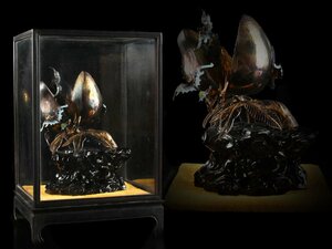 【雲】某収集家買取品 中国 銀線七宝置物 高さ22cm 重さ約755g 古美術品(中国美術唐物)BA8478 NTDsawq OTLcfre