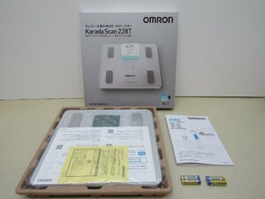 【未使用保管品】 OMRON オムロン 体重体組成計 HBF-228T カラダスキャン 体重計 Bluetooth