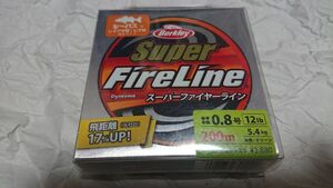 バークレイ スーパーファイヤーライン グリーン 200m 0.8号 12lb 新品 Berkley Super FireLine アジ 鰺 メバル トラウト 鱒