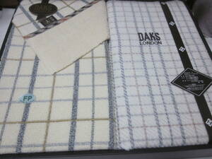 ■【DAKS】■【ダックス】■【タオルケット　＆　タオルシーツ】■【チェック柄】■【未使用】■