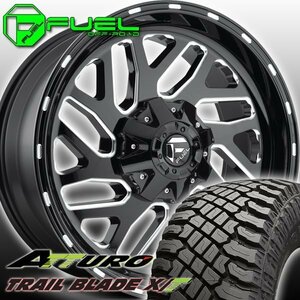 FUEL D581 Triton タンドラ セコイア ランクル 20インチタイヤホイールセット ATTURO TRAIL BLADE XT 275/55R20 285/55R20 305/55R20 X/T