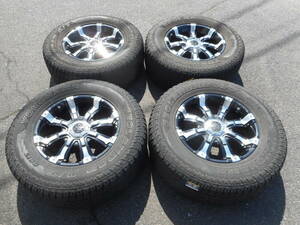 MG MYRTLE GEAR BEAST マーテルギア ビースト 8J 17インチ+25 PCD139.7-6穴 275/65R17 YOKOHAMA GEOLANDAR A/T G015 18年製 バリ溝タイヤ