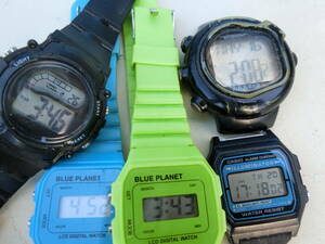 【1円～】腕時計 5点セット CASIO他 可動品 デジタル