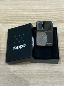#2788 ジッポー　【Zippo】　シルバーカラー×鏡面ブラック　ケース付き　オイルライター　喫煙具