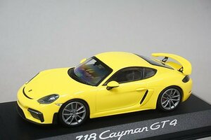 ミニチャンプス PMA 1/43 Porsche ポルシェ 718 ケイマン GT4 2019 イエロー ディーラー特注 WAP0204160K