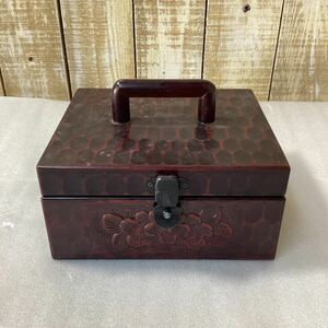 小物入れ 木製 ジュエリーボックス 宝石箱 アンティーク 裁縫箱 アクセサリーボックス