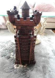 木製 城 塔 インテリア 置物 LEGO レゴブロック お城 オプション キャッスル タワー 中世 王様 ブロック インテリア ヨーロッパ