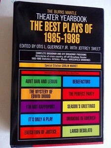 /The Best Plays Of 1985-1986/Otis L. Guernsey Jr./演劇年鑑/英文