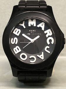MARC BY MARC JACOBS 稼動品 MBM4006C クォーツ 腕時計 アナログ ラバー ブラック
