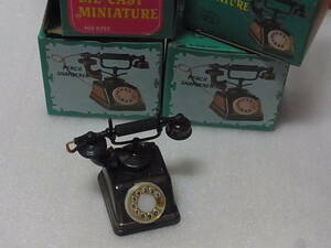 4個 電話機型鉛筆削り 『 Antique Finished PENCIL SHARPENER DIE-CAST MINIATURE NO.8752 』 未使用品/ゆうパックおてがる配送/送込