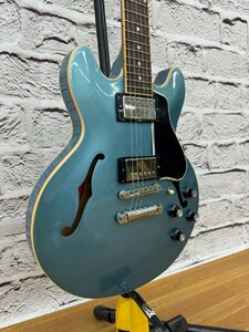 □t2077　現状品★Gibson　ギブソン　Custom Shop ES-339 Pelham Blue　＃CS050900　セミアコースティックギター　ハードケース付き