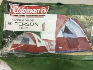A1359　Coleman　コールマン　River Gorge 6 人用ドームテント 11 フィート x 9 フィート　キャンプ　アウトドア　現状品