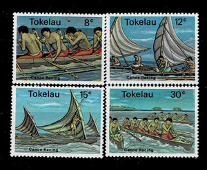 トケラウ諸島 1978年 カヌーレース切手セット