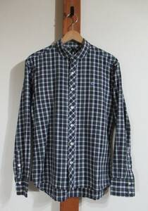 SILAS/サイラス◎シャツ 丸襟 チェック タータンチェック風 二色使い ビーズインターナショナル