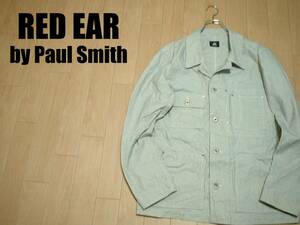 RED EAR by Paul Smithヒッコリーカバーオール美品XL正規ポールスミスレッドイヤーMADE IN JAPANデニムジャケット定価25,000円