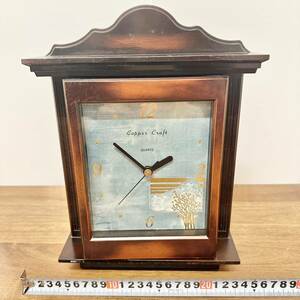掛け時計　オルゴール&キー等収納ボックス付き アンティーク 置き時計 漆器販売ミタニ キーボックス レトロ