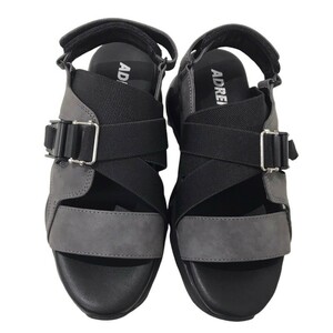 1円スタート ADRER アドラー high clear sole leather sandal ハイクリアソール レザー サンダル 表記サイズ XS グレー 【新品】 U2308K828