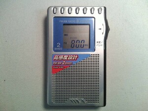 ソニー AIWA 　　FM/AMポケットラジオ CR-ES230M　★動作品！難あり