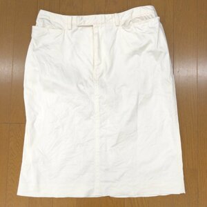 RALPH LAUREN ラルフローレン ストレッチ タイトスカート 5f(L相当) w76 白 ホワイト 日本製 ミディ丈 国内正規品 レディース 女性用 婦人