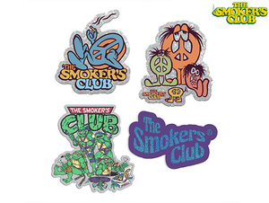 THE SMOKERS CLUB ザスモーカーズクラブ ステッカー 4枚 カンナビスカップ ボング high times ハイタイムズ マリファナ 大麻 420 thc