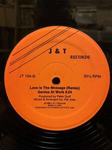 ★オリジナル盤！★1989★ Love Is The Message / Pal Joey Remix！★MFSB★ 90 House Records /Nu Groove/Trax/eight ball/ Disco