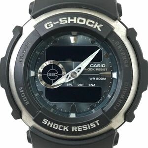 CASIO カシオ G-SHOCK ジーショック G-SPIKE Gスパイク 腕時計 G-300-3A クオーツ アナデジ ラウンド ブラック 樹脂ベルト 20気圧防水