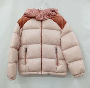 MONCLER モンクレール CHOUELLE バッグロゴ フード付きダウンコート G29541A53P10 10anni 140CM ピンク 冬