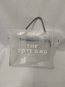 THE TOTE BAG トートバッグ ビニールバッグ　透明　ツアーバッグ 防水 雨 頑丈 ツアー 仕事 ビジネスバッグ 肩掛け 海 プール