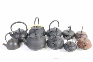 【ト足】CB000CAA72　南部鉄器 鉄瓶 鉄器 工芸 伝統工芸 鉄製 茶道 道具 まとめ
