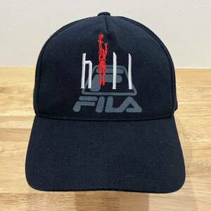 激レア 未使用 90s FILA GRANT HILL 33 刺繍 スナップバック キャップ