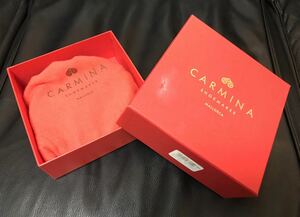 未使用 オーダー品 「CARMINA カルミーナ」 マロンカラー スエード採用 ベルト 純正BOX・純正バック付き スペインメイド カルミナ