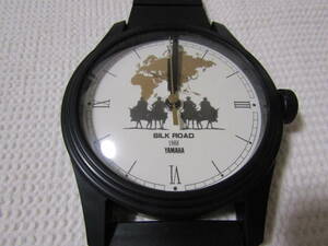 ＹＡＭＡＨＡ　ヤマハ　掛け時計　シルクロード　1988　クオーツ　クロック　腕時計型　未使用　非売品　ノベルティ