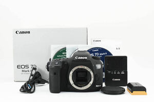 【美品】 Canon デジタル一眼レフカメラ EOS 7D Mark II ボディ キヤノン EOS7DMK2 【元箱付き】 【動作確認済み】 #1431