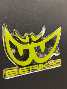 BERIK ベリック 3Dステッカー BSTMOKOMOKO2 GREEN 6.5X9cm 【バイク用品】 デカール メール便