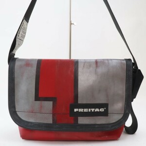 2310-10 フライターグ F41 Hawaii Five-0 ショルダーバッグ メッセンジャーバッグ FREITAG リサイクル素材 レッド×グレー フラップ