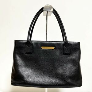 和180★① HANAE MORI ハナエモリ レザーバッグ ハンドバッグ レディース ブラック